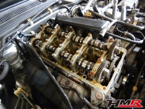 S2000(AP1)のヘッドカバーパッキン&VTECスプールバルブ交換を行いました。
