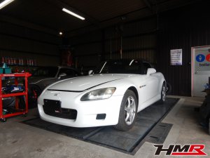 純正オプションのBBSホイール装着のS2000(AP1)の納車前整備を行いました