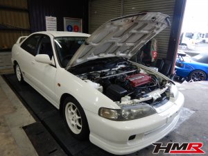 ワンオーナー低走行距離な96SPECインテグラtypeRの納車前整備を行いました