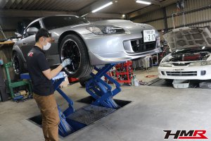 【デモカーS2000】SPOONフロントロアアーム強化ブッシュへ交換