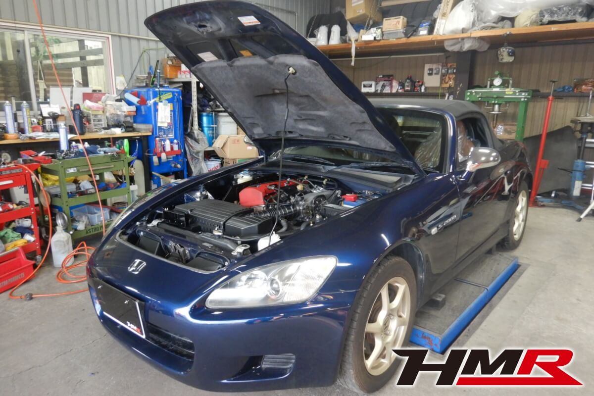 専用カラーリングとインテリアがオシャレなS2000ジオーレ タイプV(AP1)の納車前点検整備を行いました