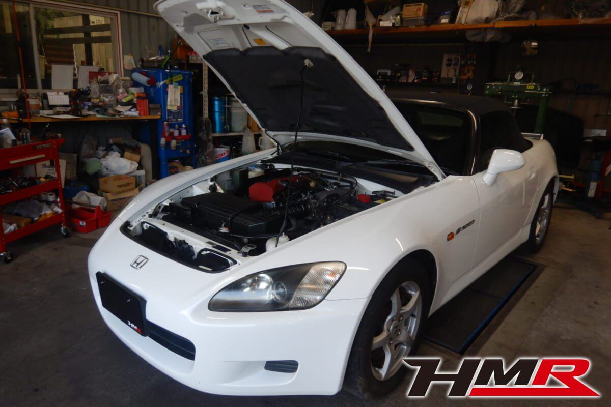 1オーナーでグランプリホワイトのS2000(AP1)納車前点検整備を行いました