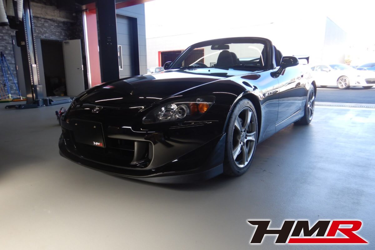 ビルシュタイン車高調、無限マフラーを装着したS2000(AP2)の部品交換作業を行いました