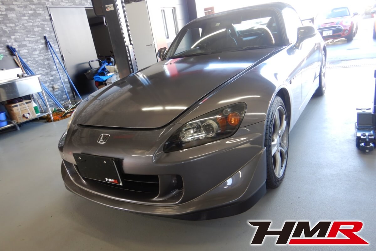 サーキットの横Gでも安心。S2000(AP1)のTODAレーシング製アンチGフォースオイルパンの取付作業を行いました。