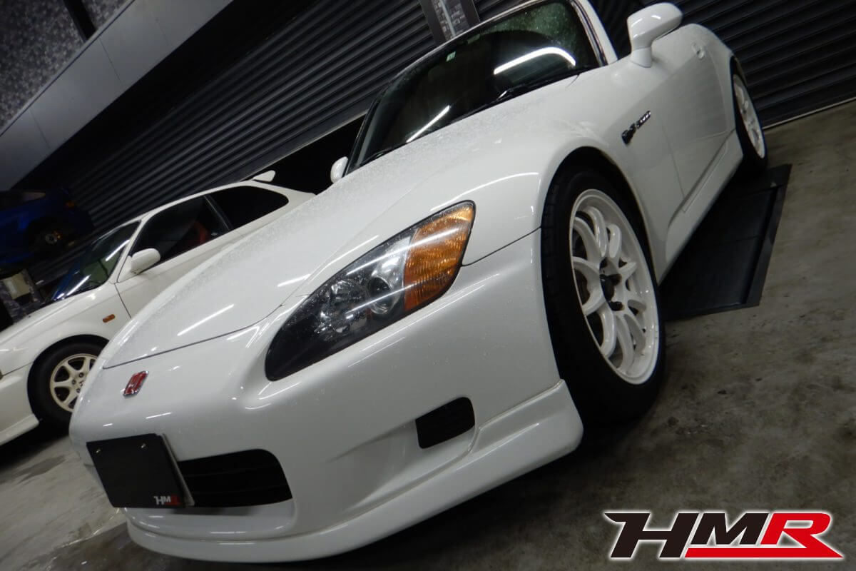 プロドライブ17AW ブリッツ車高調を装着したS2000(AP1)の納車前点検整備を行いました