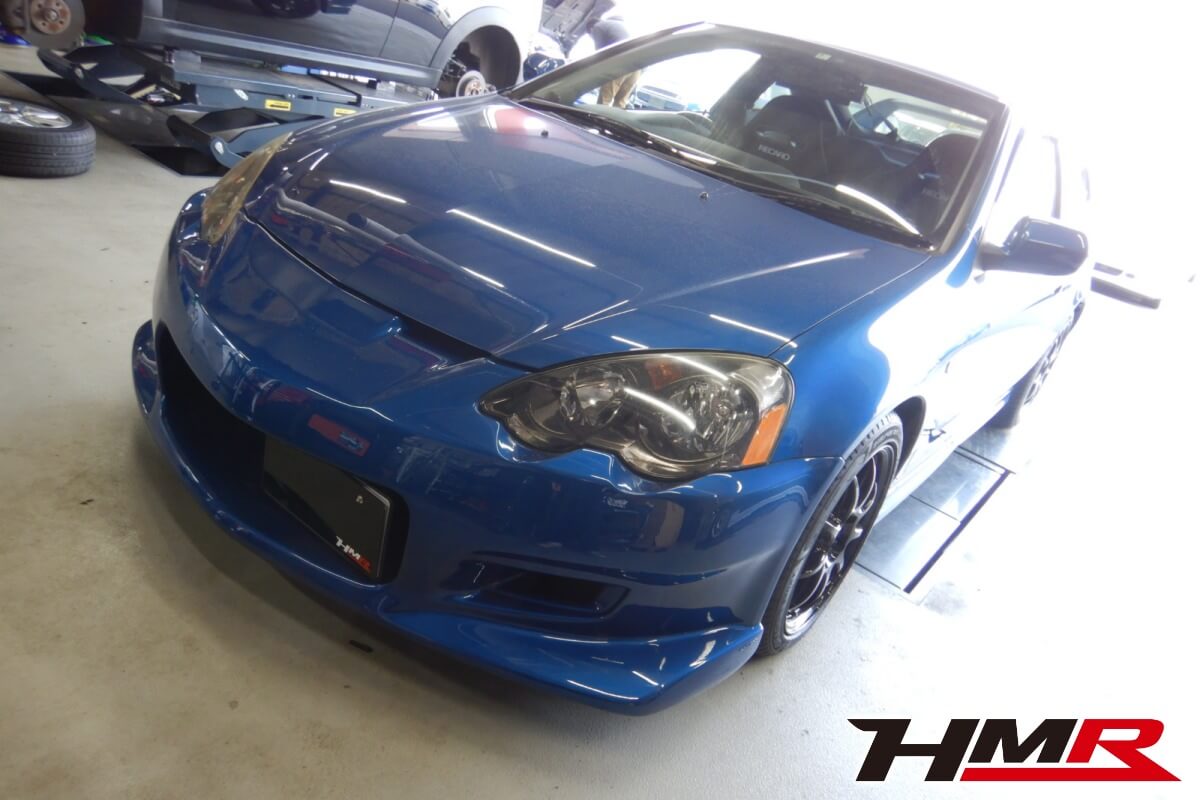 WORK 17AW C-WESTバンパーを装着したインテグラタイプR(DC5)の納車前点検整備を行いました