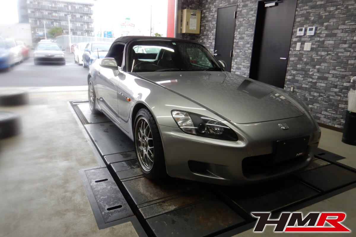 BBS17AW ビルシュタイン車高調装備の低走行27,900kmのS2000(AP1)の納車前点検整備を行いました