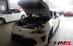 後期フェイス TRDエアロ BLITZ車高調装着の86(ZN6) 2.0 GT リミテッドの納車前点検整備を行いました