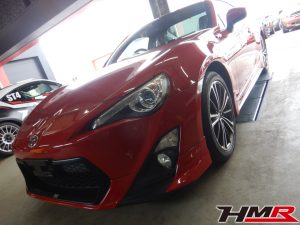TRDエアロ&マフラー 社外メモリーナビ装備の86(ZN6) 2.0GTの納車前点検整備を行いました