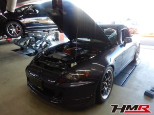 RAYS CE28N18インチ SHORIN車高調 SPOONキャリパー装着のS2000(AP2)の納車前点検整備を行いました