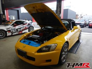 ワーク17AW フジツボマフラー 社外エキマニ装着のS2000(AP1) 納車前点検整備を行いました