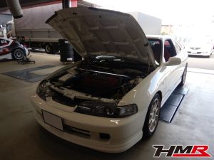 インテグラタイプR(DC2)のパワステポンプOH、タイミングベルト、ディストリビュータ交換作業を行いました