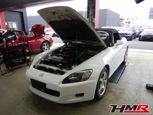 HKSマフラー ブリッドシート装着したホンダ S2000（AP1）納車前点検整備を行いました