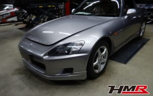 Moduloフロントリップ 無限リアスポ装備のS2000(AP1)の納車前点検整備を行いました