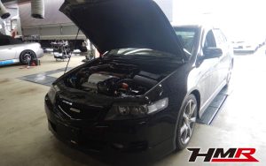 FD2用18インチ 無限マフラー装備のアコードユーロR(CL7)の納車前点検整備を行いました