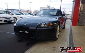 1オーナー オプション茶革シート HID装備のS2000(AP2)の納車前点検整備を行いました。