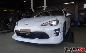 C-WESTエアロ ロッソモデロマフラー装備の86(ZN6) 2.0GTの納車前点検整備を行いました