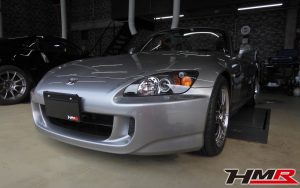 レイズ17インチ SPOONマフラー装備のS2000（AP1）の納車前点検整備を行いました