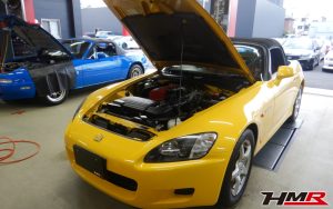 1オーナー 新品ガラス幌 赤革シート装備のS2000（AP1）の納車前点検整備を行いました