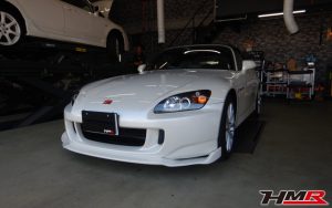 無限フロント&リアウィング 黒革シート装備のS2000(AP2)タイプVの納車前点検整備を行いました
