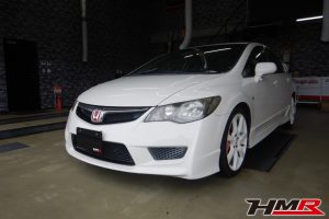 純正18インチ Moduloダンパー装備のシビックタイプR（FD2)の納車前点検整備を行いました