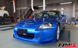無限フロントリップ リアスポイラー装備のS2000(AP2)の納車前点検整備を行いました