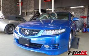 無限リアスポイラー TEIN車高調装備のアコードユーロR(CL7)の納車前点検整備を行いました