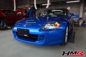 無限マフラー 社外メモリーナビ HID装備のS2000(AP2)の納車前点検整備を行いました