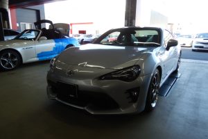 TEIN車高調 WORK18アルミ装備のトヨタ 86(ZN6) 2.0GTの納車前点検整備を行いました