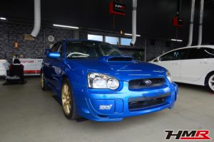 6MT ノーマルコンディション装備のインプレッサWRX STI (GDB)の納車前点検整備を行いました