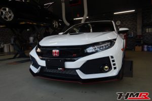 Gathersナビ バックカメラ ETC装備のシビックタイプR（FK8)の納車前点検整備を行いました