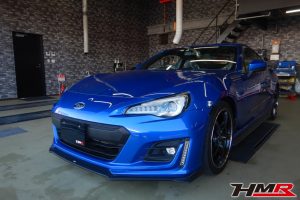 6MT レイズ18インチ HKS車高調装備のスバル BRZ(ZC6)の納車前点検整備を行いました