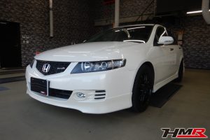 ワーク18インチ HKSマフラー装備のアコードユーロR(CL7)の納車前点検整備を行いました