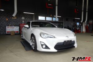レイズ18インチ HKS車高調 マフラー装備のトヨタ 86(ZN6) 2.0GTの納車前点検整備を行いました