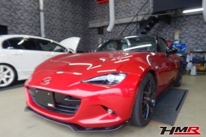 6MT マツダスピードフルエアロ装備のロードスター（ND5RC）の納車前点検整備を行いました