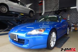 1オーナー アミューズマフラー装備のS2000(AP2)の納車前点検整備を行いました