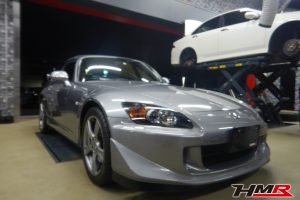 無限マフラー 黒革シート装着のS2000(AP2)タイプSの納車前点検整備を行いました