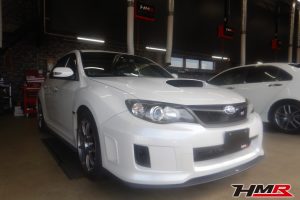 HKSマフラー エアクリーナー装備のインプレッサハッチバックWRX STI(GRB)の納車前点検整備を行いました