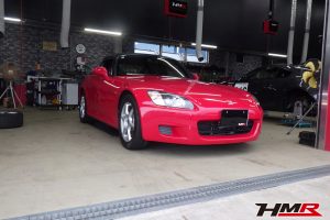 同色全塗装 オプションBBS16インチ装着のS2000(AP1)の納車前点検整備を行いました