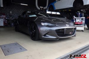 1オーナー HKS車高調 HKSマフラー装備のロードスター（ND5RC）の納車前点検整備を行いました