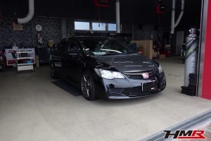 カーボンボンネット SEEKER ECU装着のシビックタイプR(FD2)の納車前点検整備を行いました