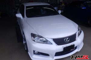 NT03RR18インチ オーリンズ車高調装備のIS-F5.0(USE20)の納車前点検整備を行いました