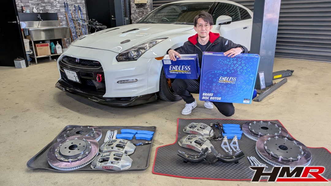 R35GT-R エンドレスMONO6TAキャリパーキット取付け