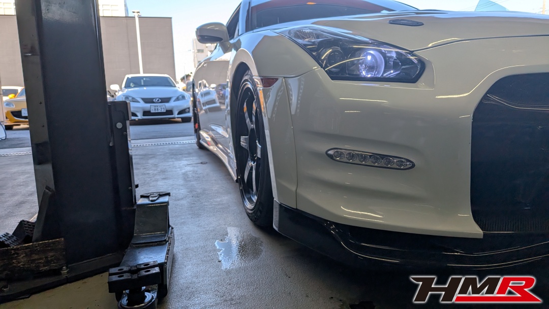 R35GT-Rアラゴスタ車高調TYPE SS取付け