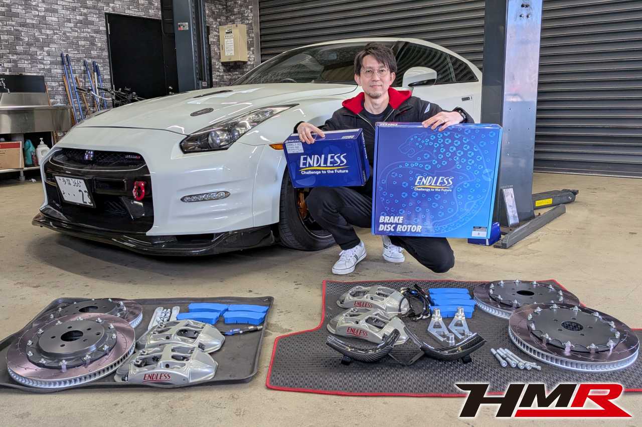 R35GT-R エンドレスMONO6TAキャリパーキット取付け