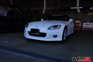 オプションBBS鍛造アルミ 赤革シート装着のS2000(AP1)の納車前点検整備を行いました