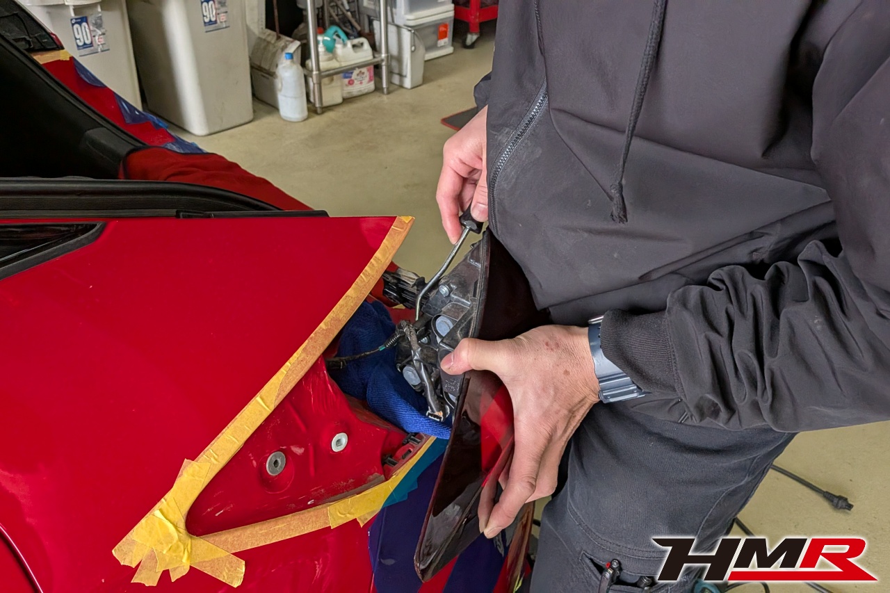 J'sracingテールランプキットレッド取付け