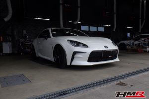 1オーナー 6MT TE37 18インチ装備のGR86SZ(ZN8)の納車前点検整備を行いました