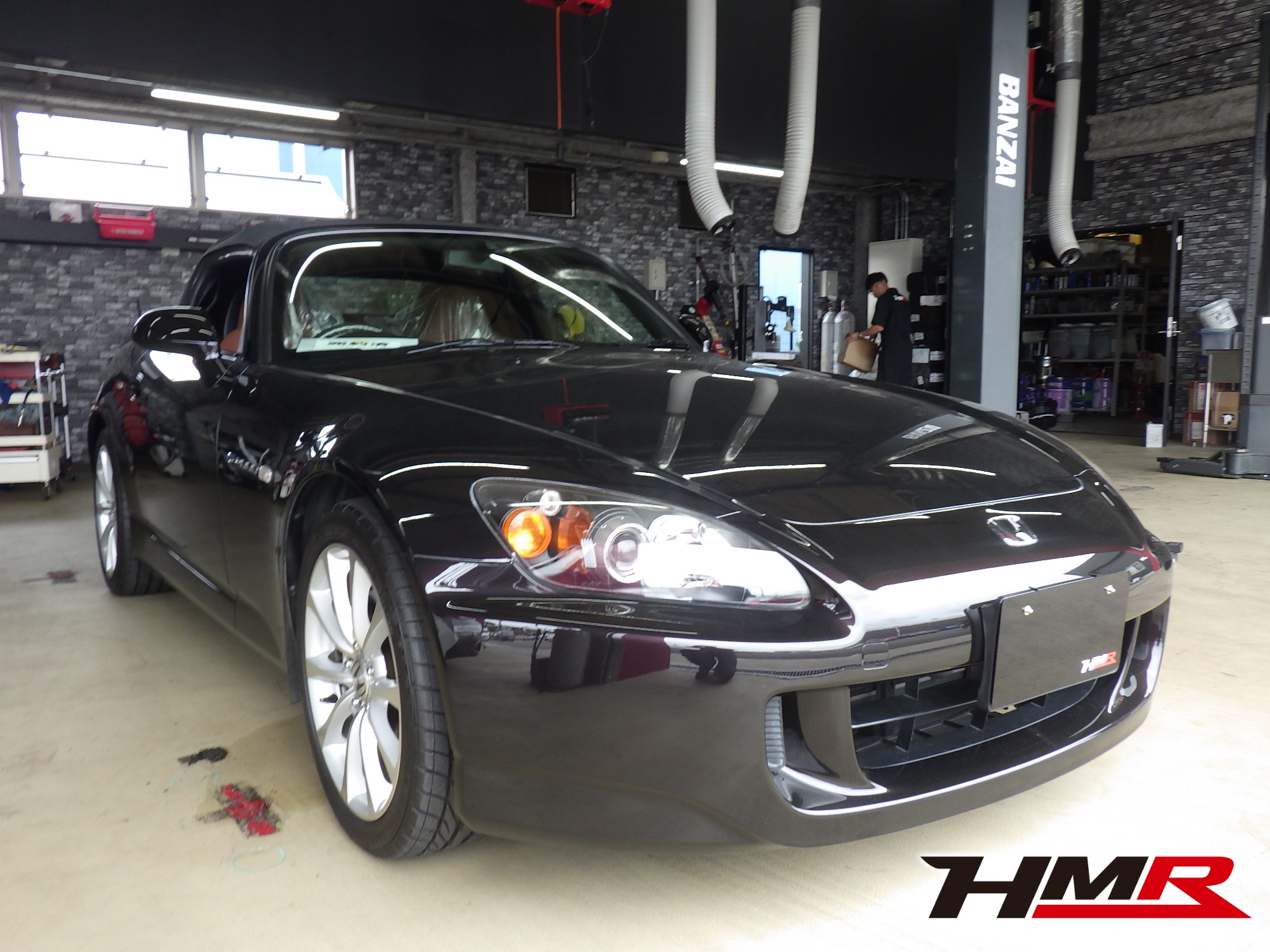 ノーマルコンディション 茶革シート装備のS2000(AP2)納車前点検整備を