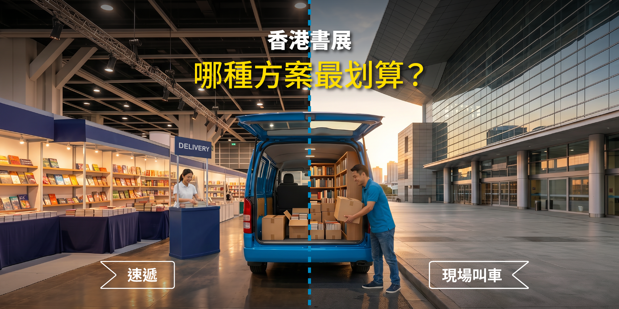 【2026 香港書展】速遞 vs 現場叫車，哪種方案最划算？